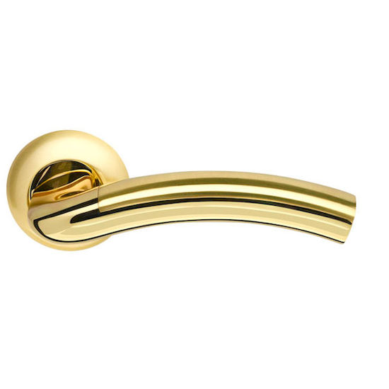 Дверная ручка Armadillo Libra LD27-1SG-GP-4 матовое золото/золото в Симферополе.