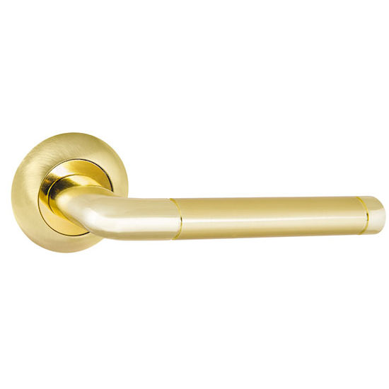 Ручка дверная Punto REX TL SG-GP-4 матовое золото/золото 105 мм в Симферополе