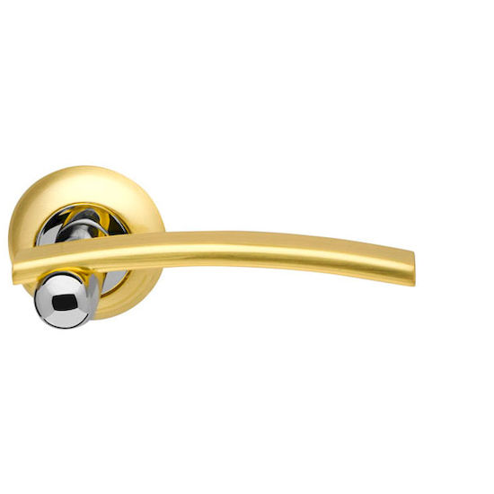 Дверная ручка Armadillo Mercury LD22-1SG-CP-1 матовое золото/хром в Симферополе.