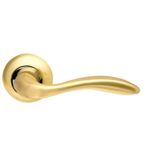 Дверная ручка Armadillo Selena LD19-1SG-CP-1 матовое золото/хром в Симферополе.