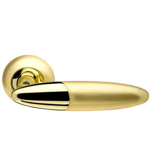 Дверная ручка Armadillo Sfera LD55-1SG-GP-4 матовое золото/золото в Симферополе.