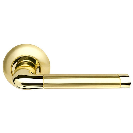 Дверная ручка Armadillo Stella LD28-1SG-GP-4 матовое золото/золото TECH (кв. 8х140) в Симферополе.