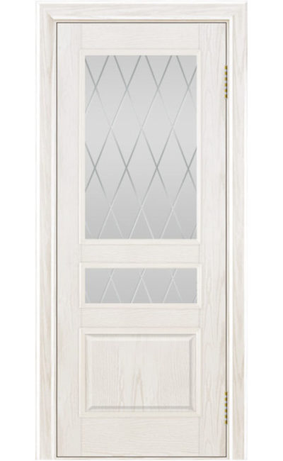 Двери ЛайнДор - Калина Тон 38 Белый стекло