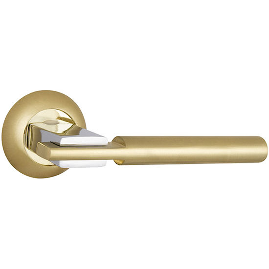 Ручка дверная Punto CITY TL SG-CP-4 матовое золото/хром в Симферополе