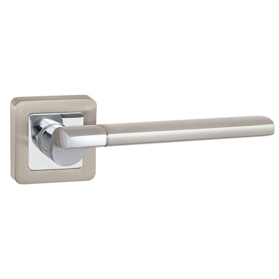 Ручка дверная Punto GALAXY QR SN-CP-3 матовый никель/хром в Симферополе
