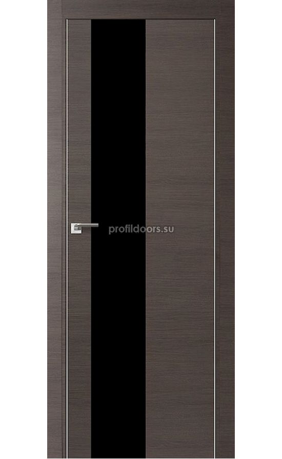 Двери Профильдорс, модель 5Z грей кроскут, черный лак (серия Z) в Крыму