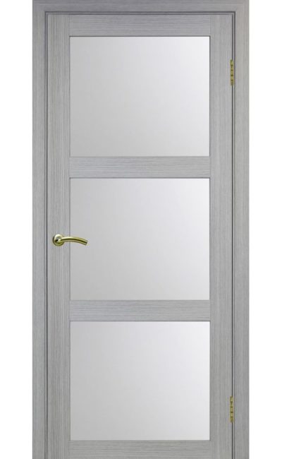 Дверь Оптима Порте - Турин 530 (дуб серый, стекло) в Симферополе