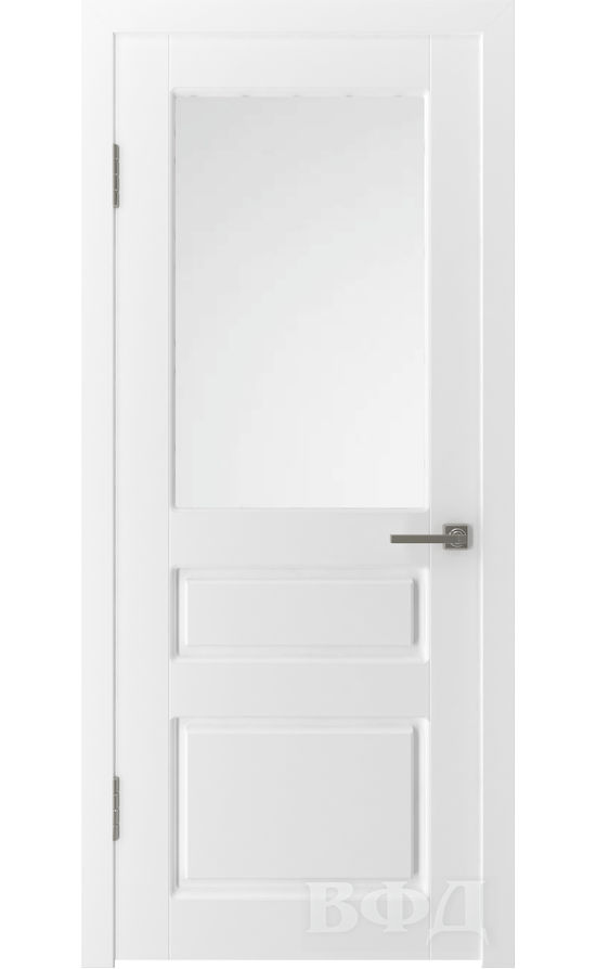 Двери от ВФД - Честер эмаль белая стекло (зимняя коллекция) в Симферополе.