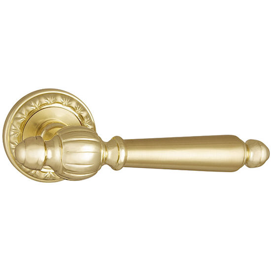 Ручка дверная Punto MADRID MT SG-GP-4 матовое золото/золото в Симферополе