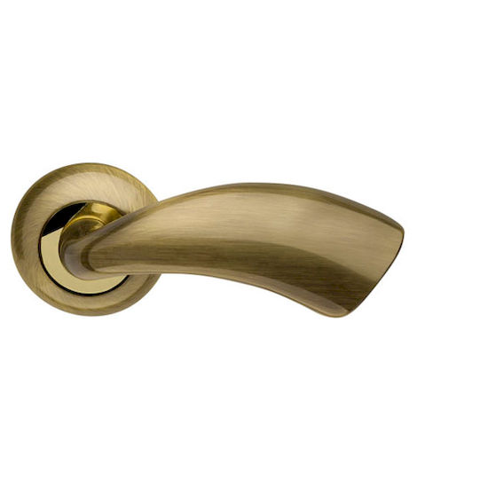 Дверная ручка Armadillo Leo LD56-1AB-GP-7 бронза/золото в Симферополе.