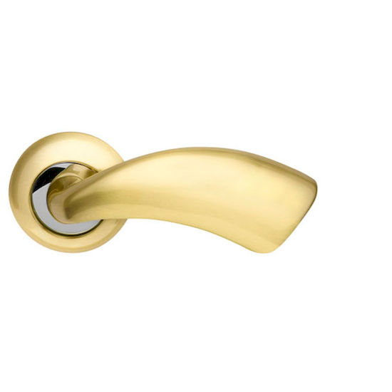 Дверная ручка Armadillo Leo LD56-1SG-CP-1 матовое золото/хром в Симферополе.