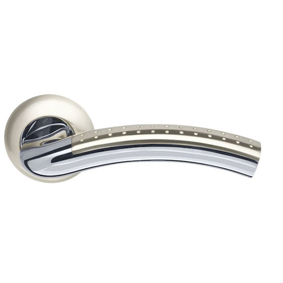 Дверная ручка Armadillo Libra LD26-1SN-CP-3 матовый никель/хром в Симферополе.