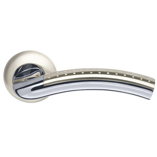 Дверная ручка Armadillo Libra LD26-1SN-CP-3 матовый никель/хром TECH (кв. 8х140) в Симферополе.