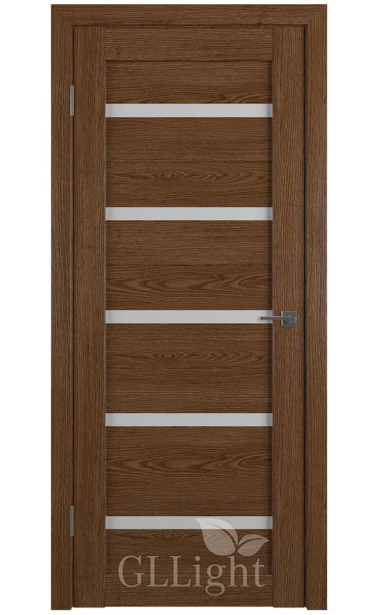 Двери Грин Лайн, модель GLLight 7 (дуб корица, белый сатинат) в Симферополе