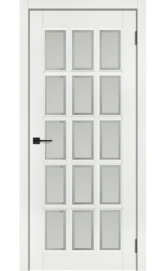 Английская решетка 15, Белый жемчуг, стекло - межкомнатные двери Тандор в Симферополе