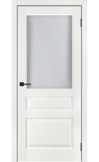 Бенатти-2, Белый жемчуг, стекло - межкомнатные двери Тандор в Симферополе