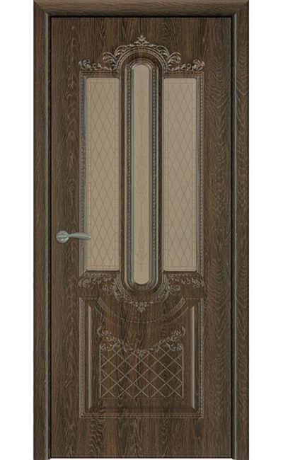 К-4, Филадельфия коньяк, стекло - межкомнатные двери Тандор в Симферополе